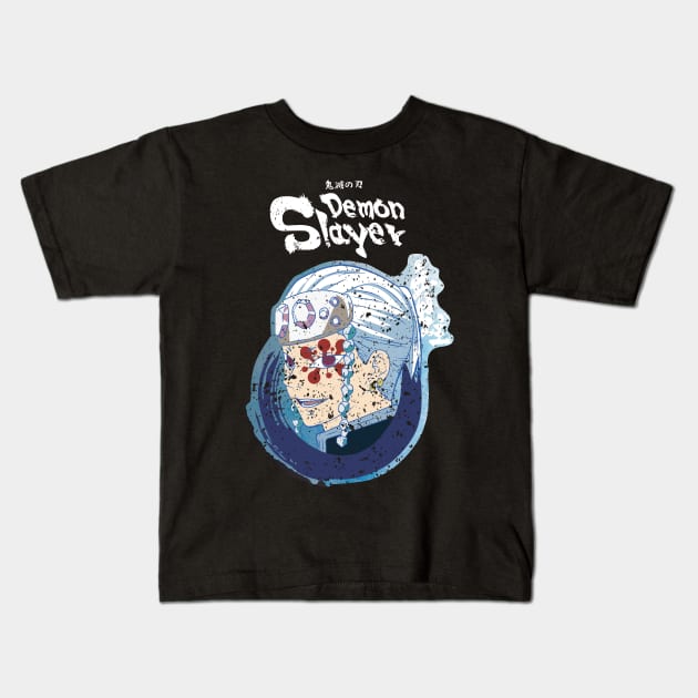 DEMON SLAYER: SOUND PILLAR TENGEN UZUI (GRUNGE STYLE) Kids T-Shirt by FunGangStore